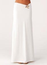 Shoreline Glow Maxi Skirt - Off White